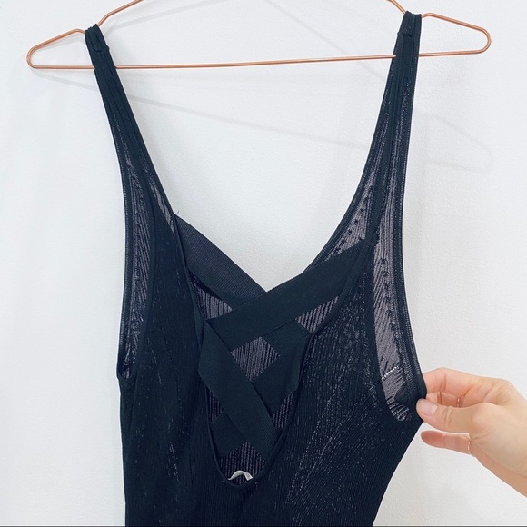 Free People Black Midi Dress - Picture 4 of 6